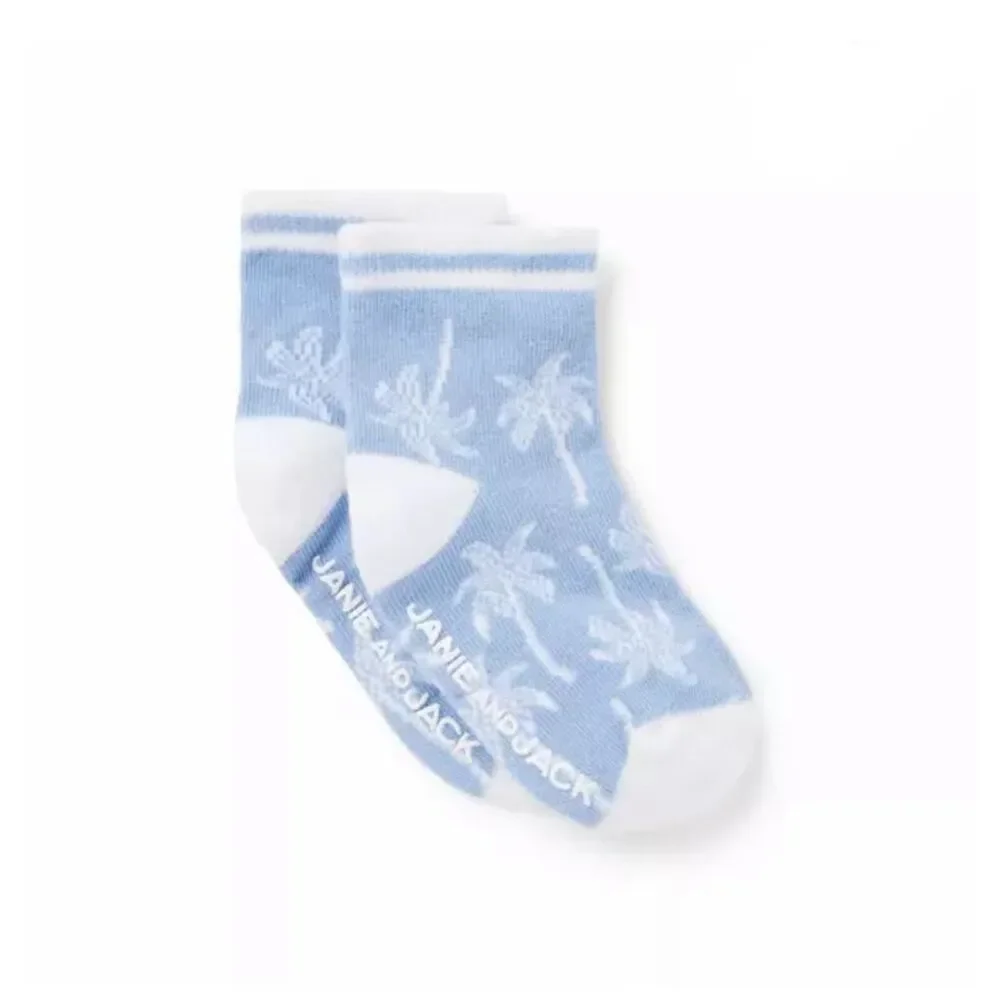 Janie & Jack Baby Boy Set of 2 Socks Size 0-6 Months